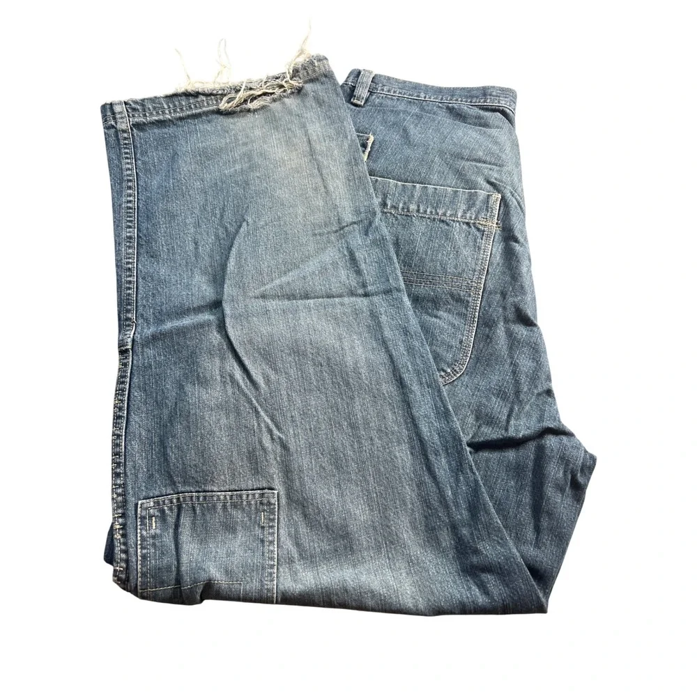 Pure Playaz Carpenter Jeans Mens 38x31 Blue Double‎ Knee Baggy Y2K Streetwear